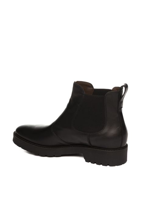 Black leather chelsea boot NERO GIARDINI | 411451GUANTO-100